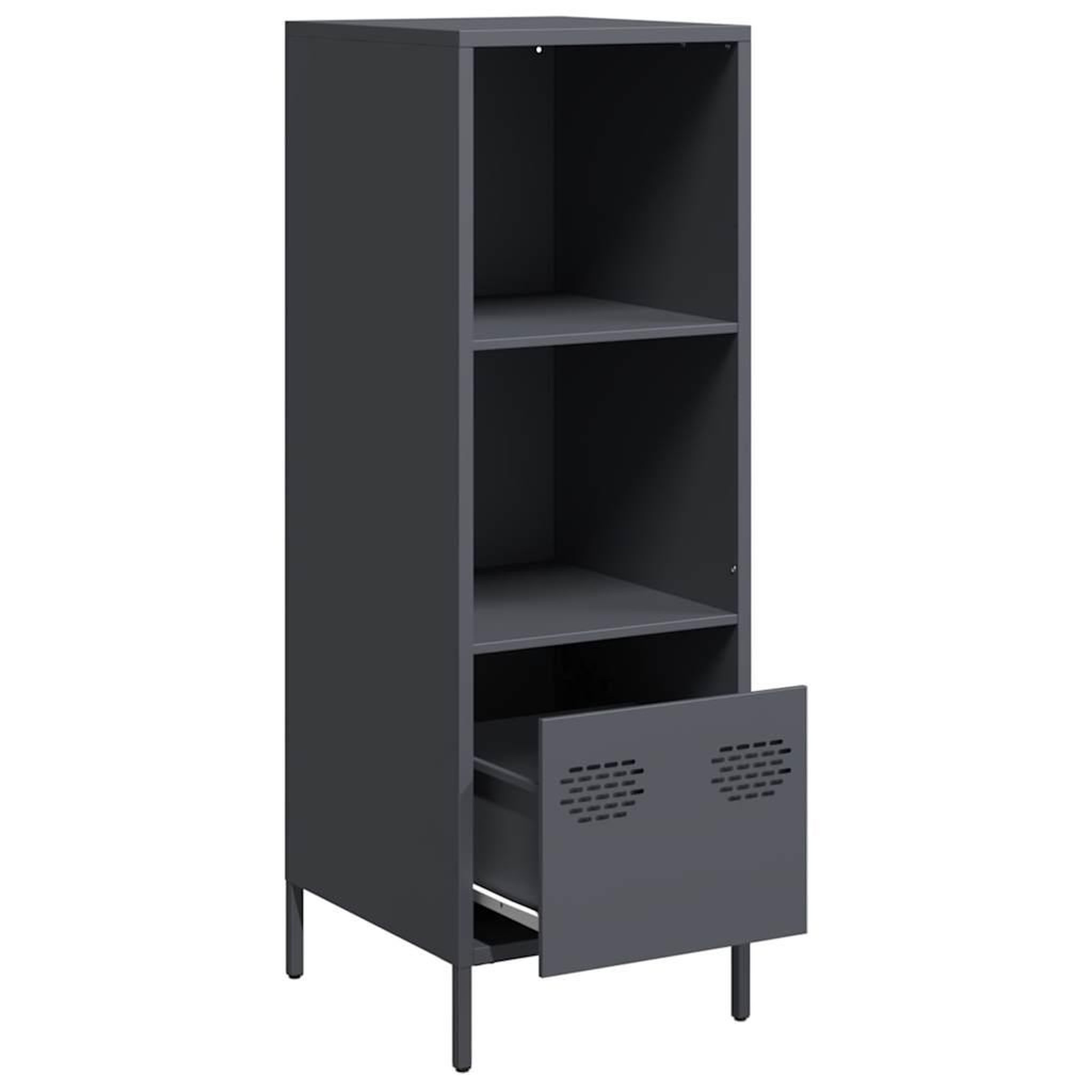 Voir la diapositive 4 : VIDAXL Buffet haut anthracite 35x39x103,5 cm acier