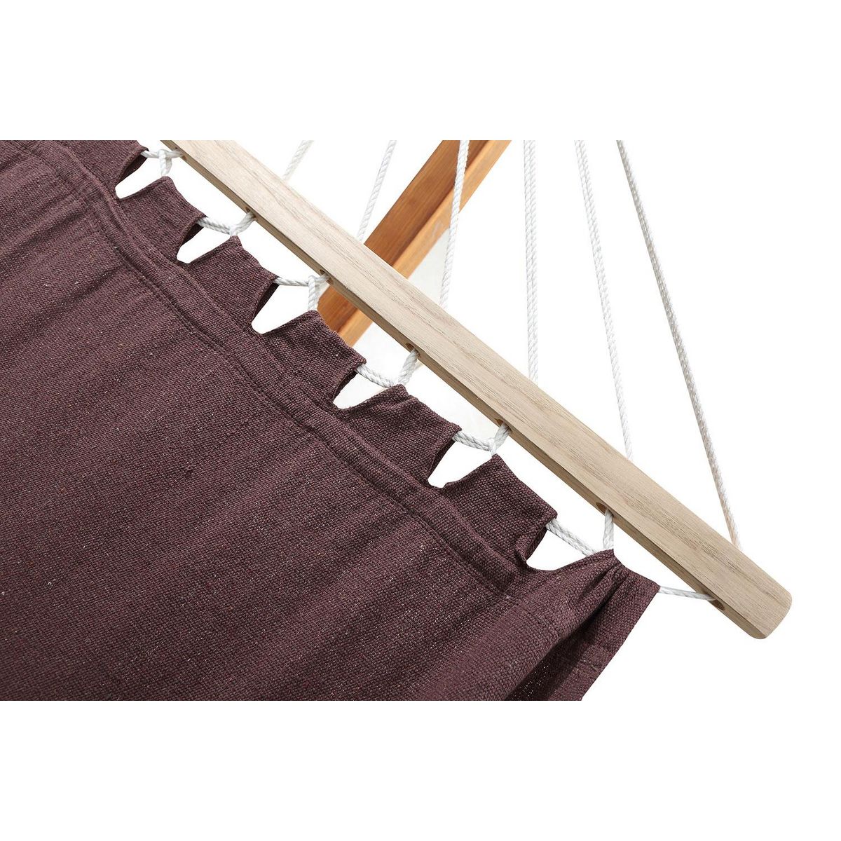 CONCEPT USINE Hamac avec auvent sur support 3,15 m en bois chocolat LAGOA