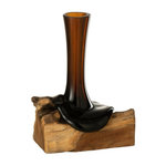 Paris Prix Vase Haut sur Pied  Gamal  29cm Marron