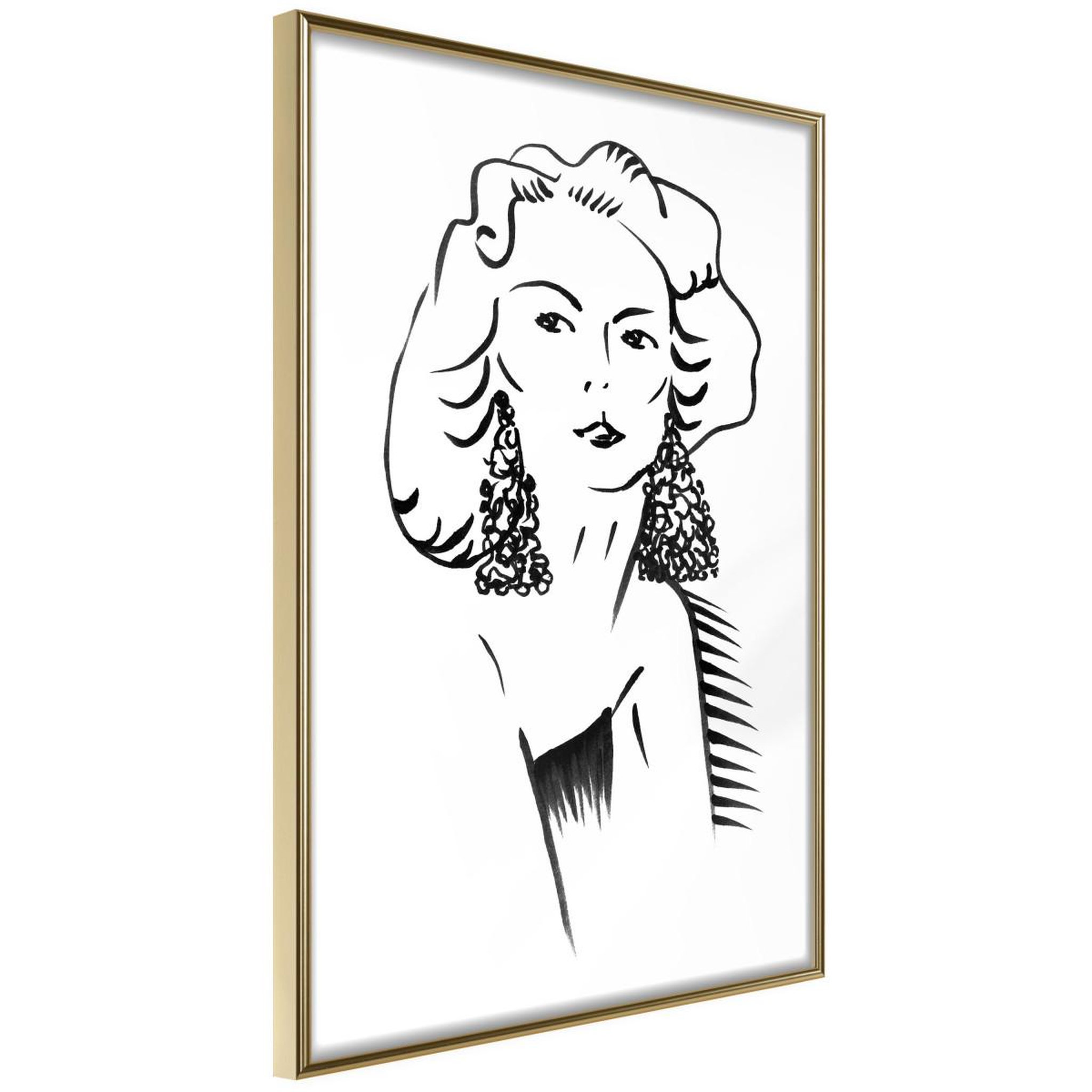 Voir la diapositive 1 : Paris Prix Affiche murale encadrée  hypnotic earrings