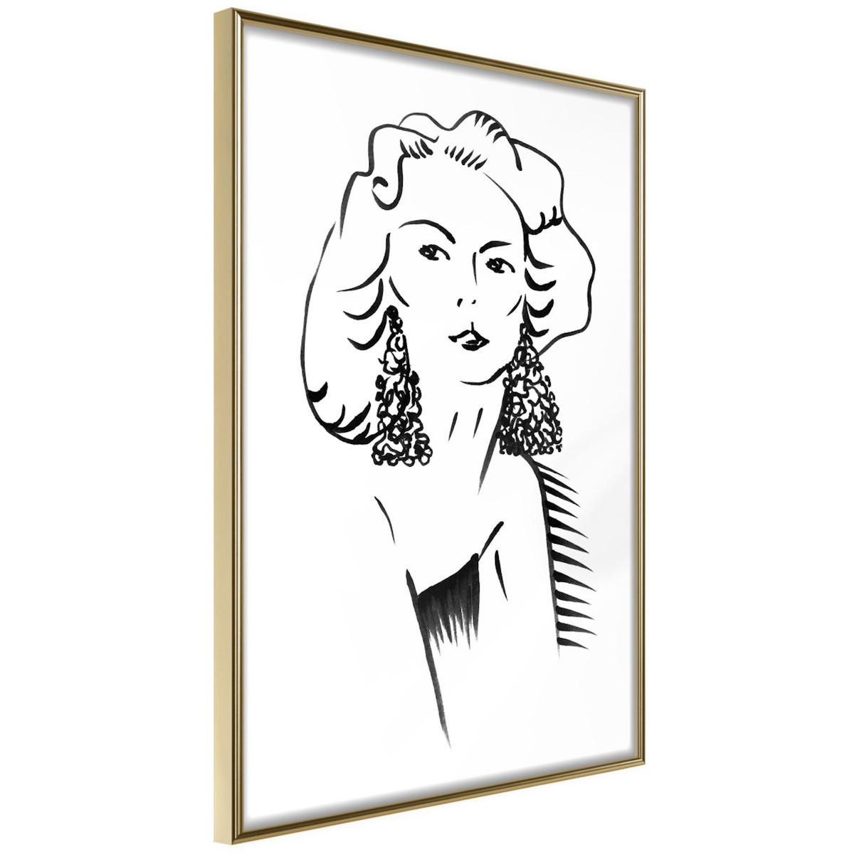 Paris Prix Affiche Murale Encadrée  Hypnotic Earrings