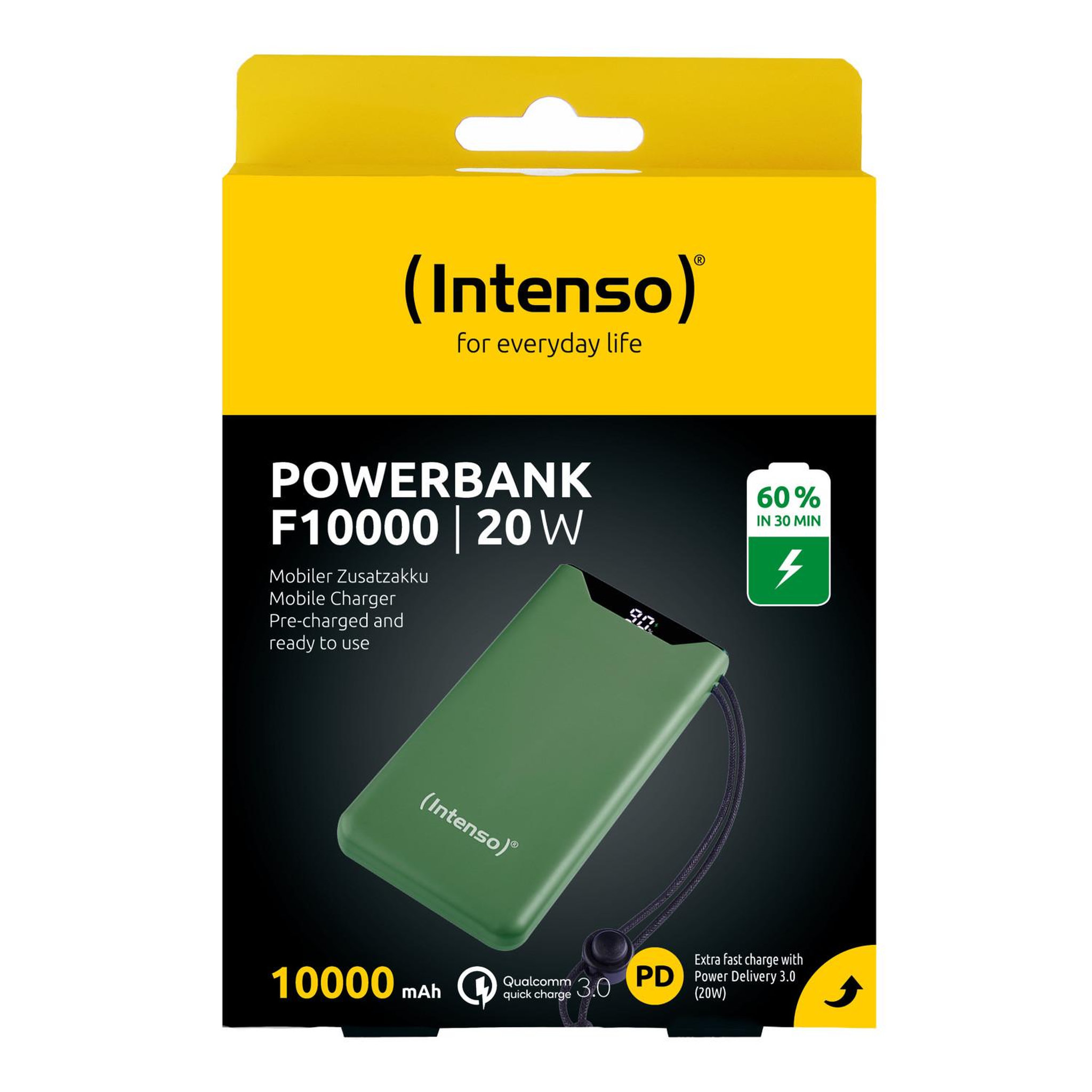 Voir la diapositive 3 : Intenso Intenso 7332037 banque d'alimentation électrique lithium polymère (lipo) 10000 mah vert
