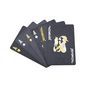 Voir la diapositive 2 : Paris Prix Lot de 3 Jeux de 54 Cartes  Waterproof  8cm Noir