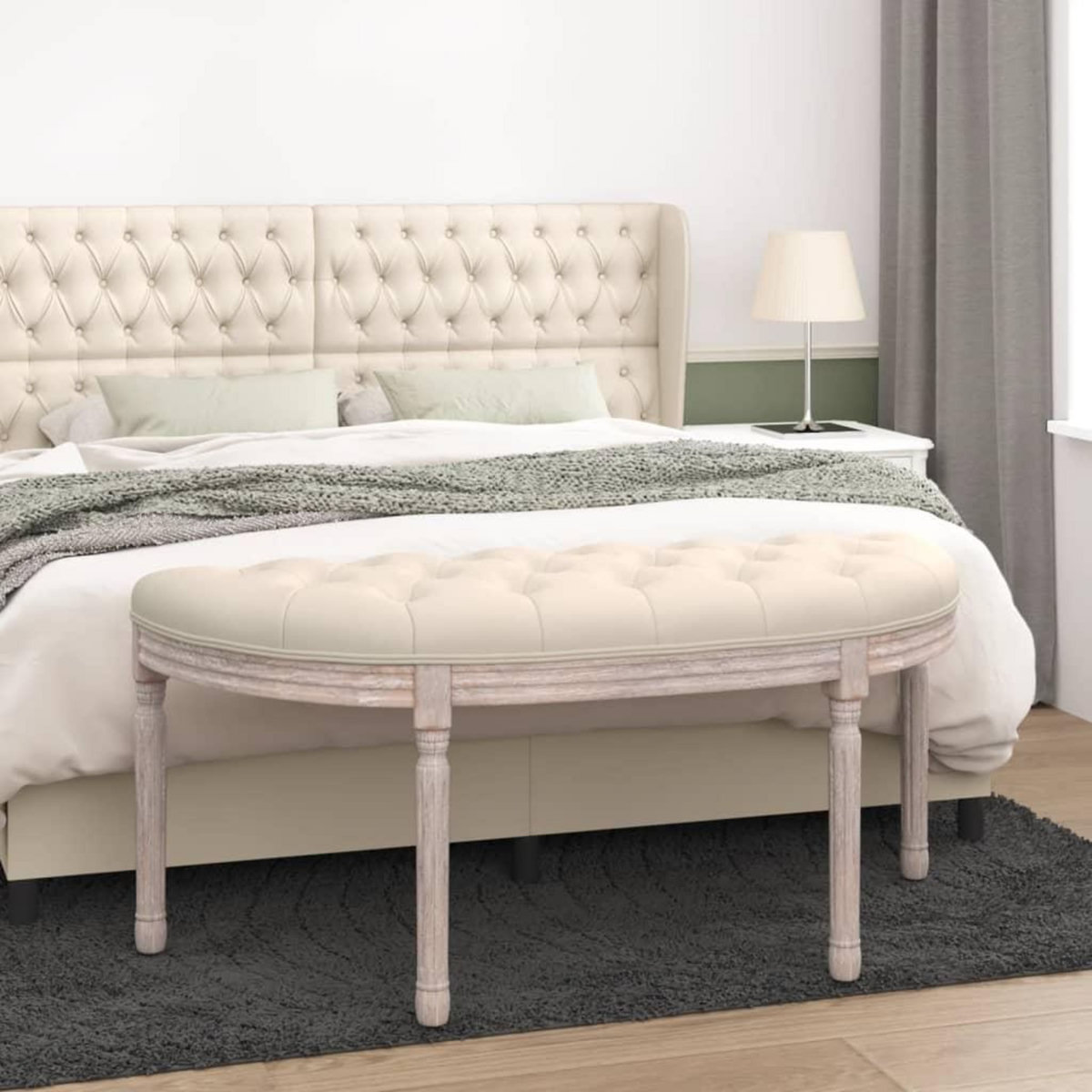 VIDAXL Banc 110,5x45x49 cm lin