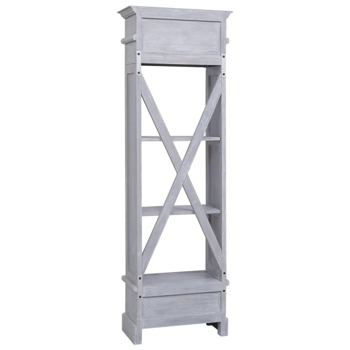 VIDAXL Buffet 60x30x175 cm Bois d'acajou massif