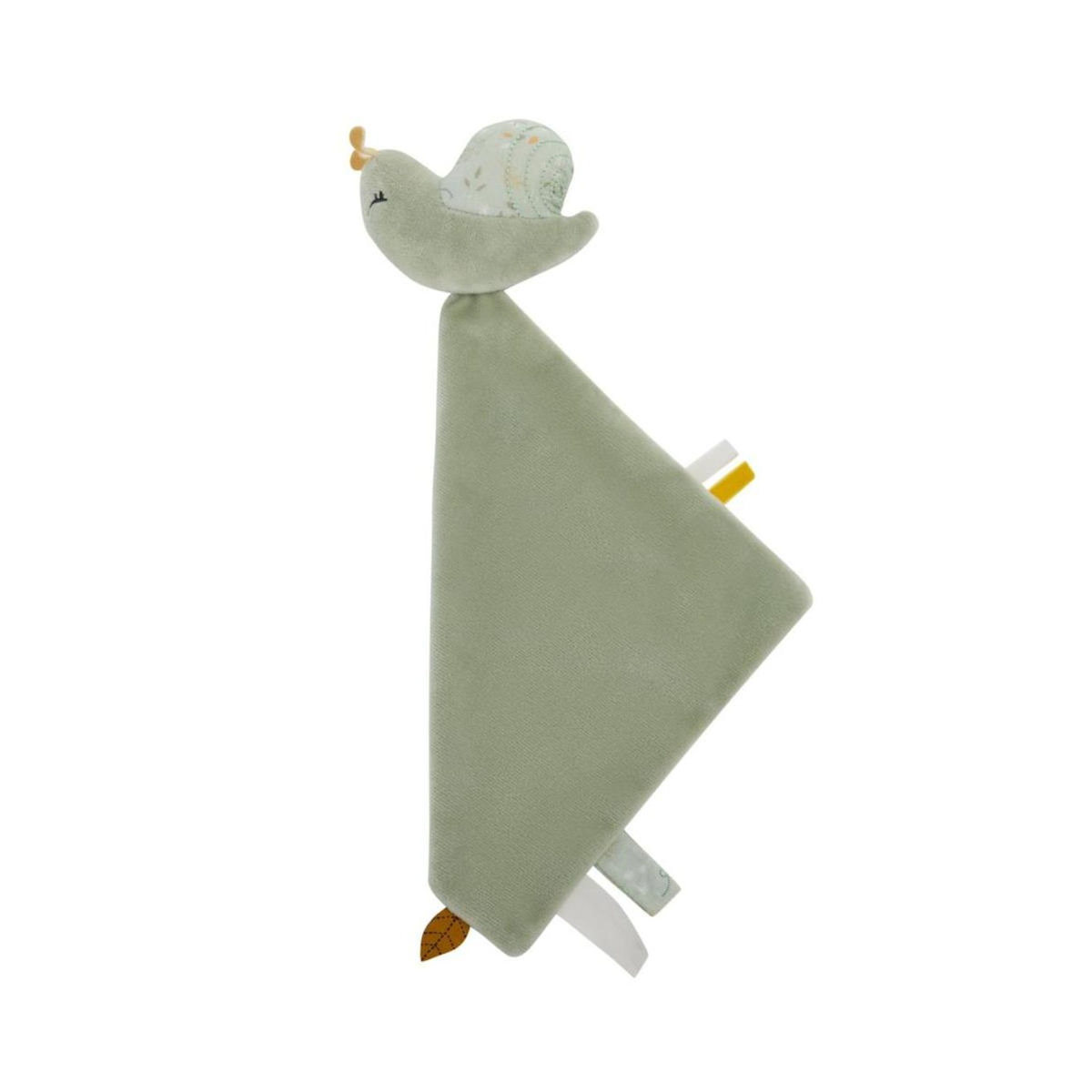 COMBELLE Doudou Escargot voile vert clair