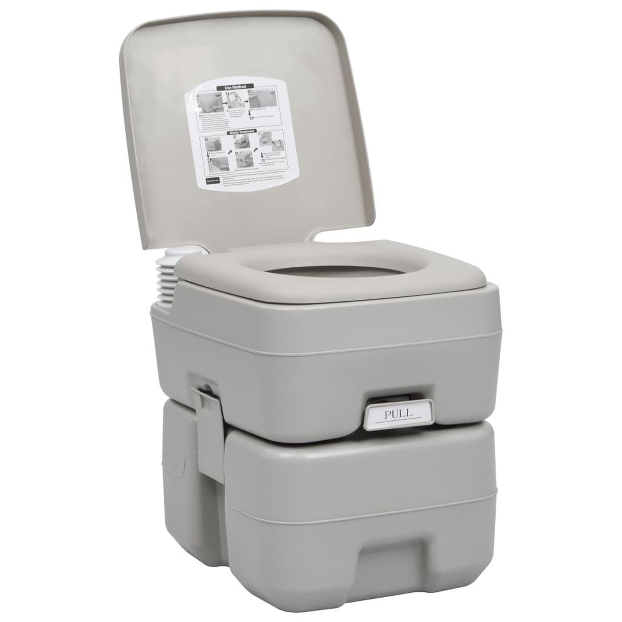 Voir la diapositive 4 : VIDAXL Ensemble de toilette et support de lavage des mains de camping