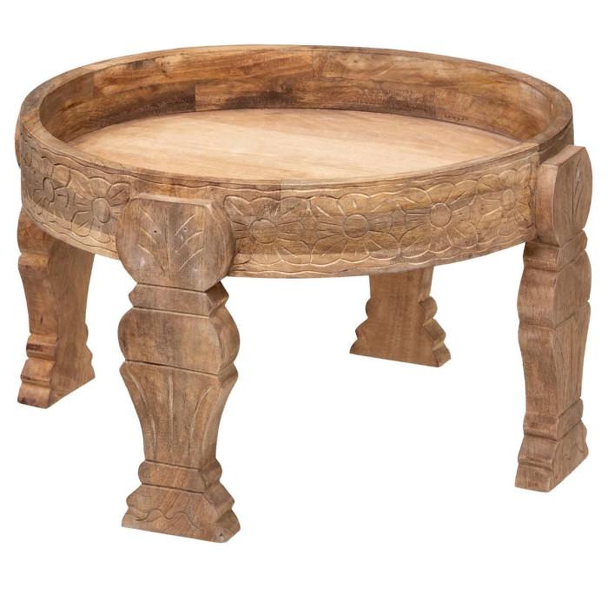 ATMOSPHERA Table d'Appoint en Bois  Gypsy  51cm Naturel
