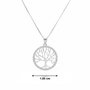 Voir la diapositive 3 : L'ATELIER D'AZUR Collier Argent 925/000 Rhodié - Arbre de Vie Pavé de Zirconiums