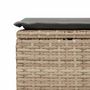 Voir la diapositive 5 : VIDAXL Salon de jardin avec coussins 2 pcs beige resine tressee acacia