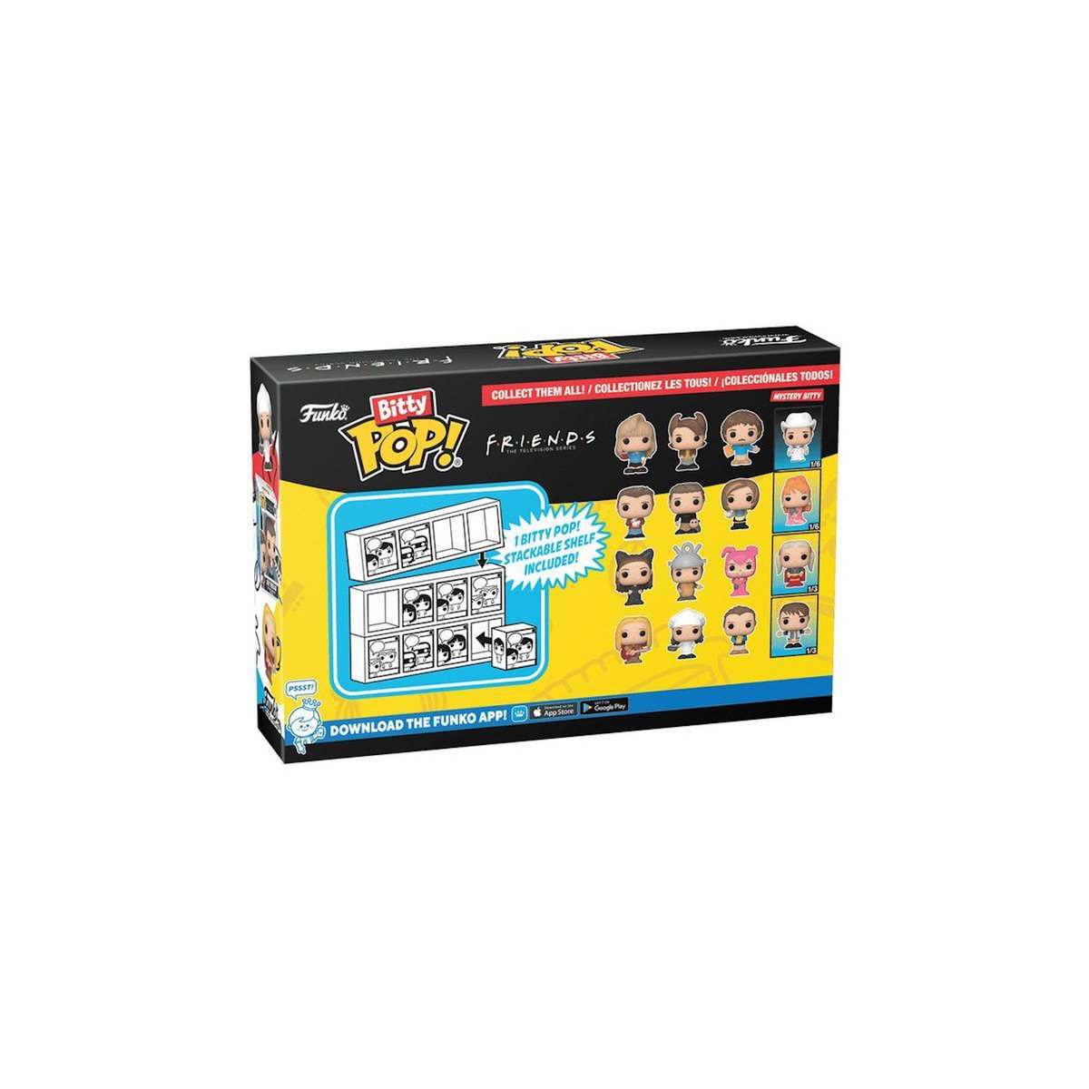Funko Pack 4 figurines Funko Bitty Pop Friends 80 s Rachel
