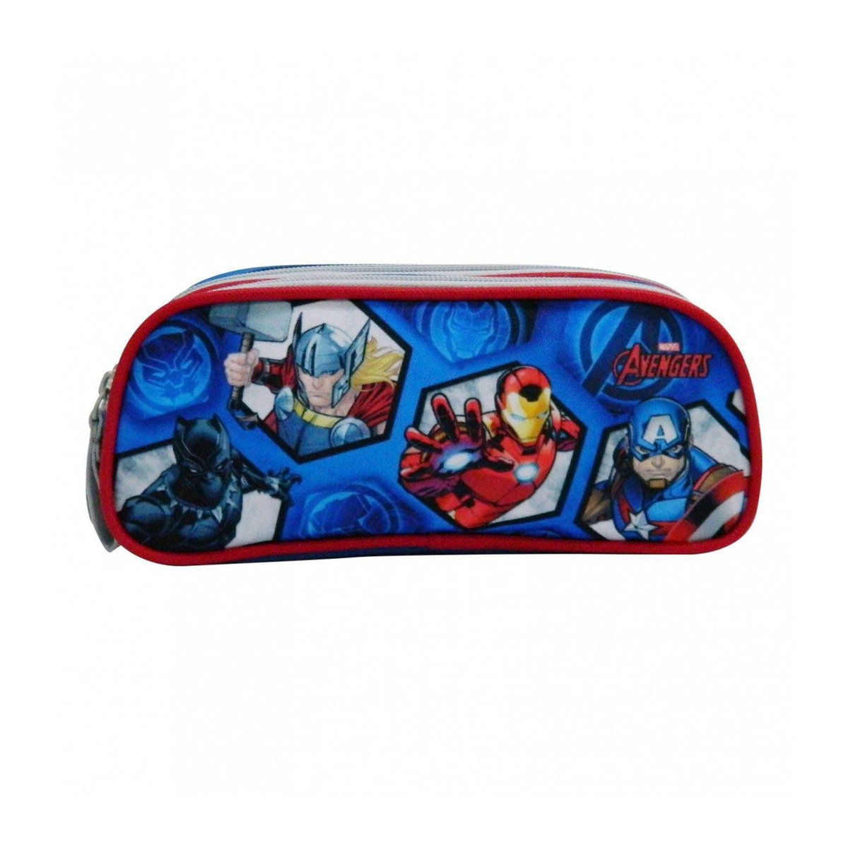 Bagtrotter TROUSSES SCOLAIRE 2 COMPARTIMENTS BLEU-AVENGERS