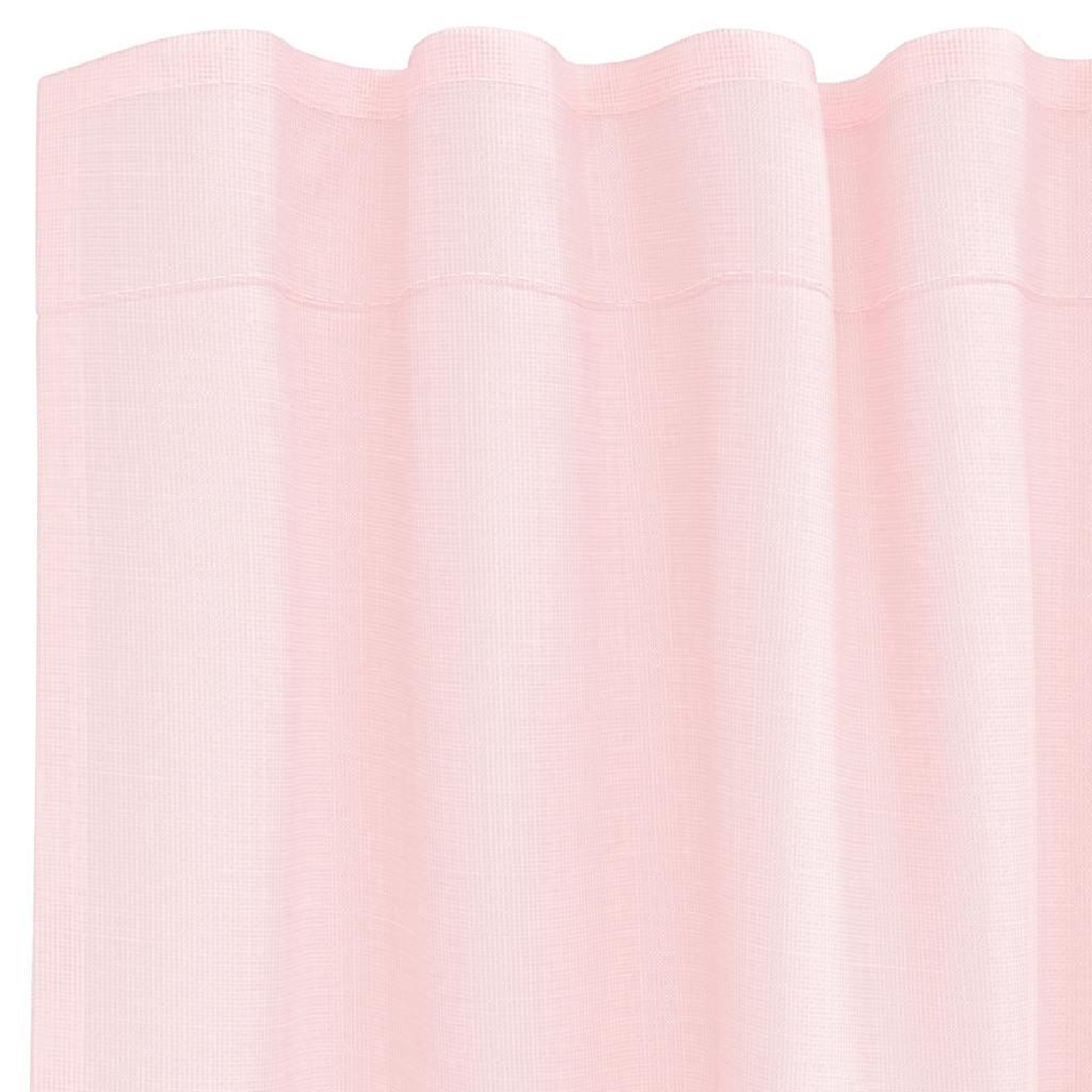 Voir la diapositive 5 : VIDAXL Rideaux en voile avec boucles 2 pcs rose clair 140x140 cm