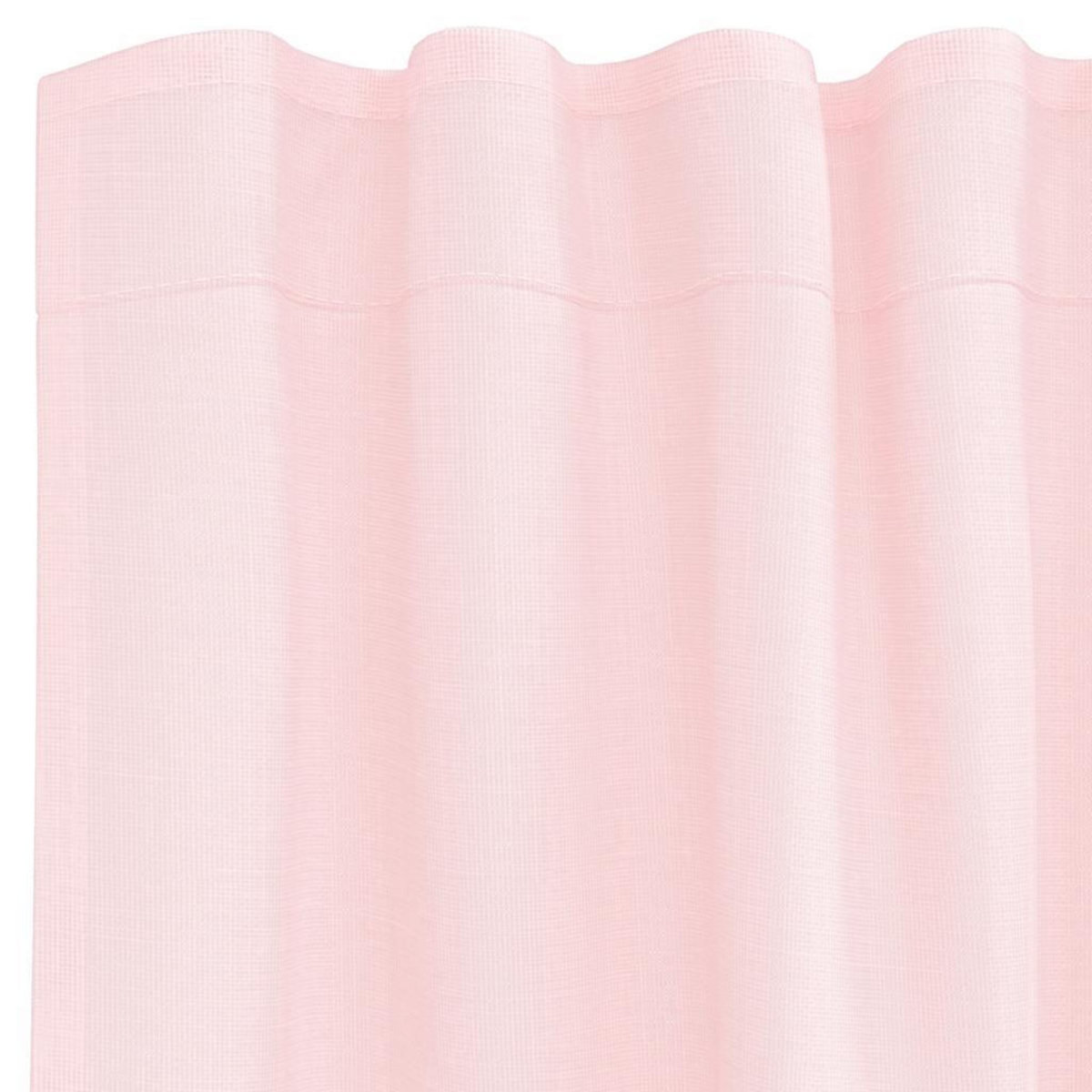VIDAXL Rideaux en voile avec boucles 2 pcs rose clair 140x140 cm