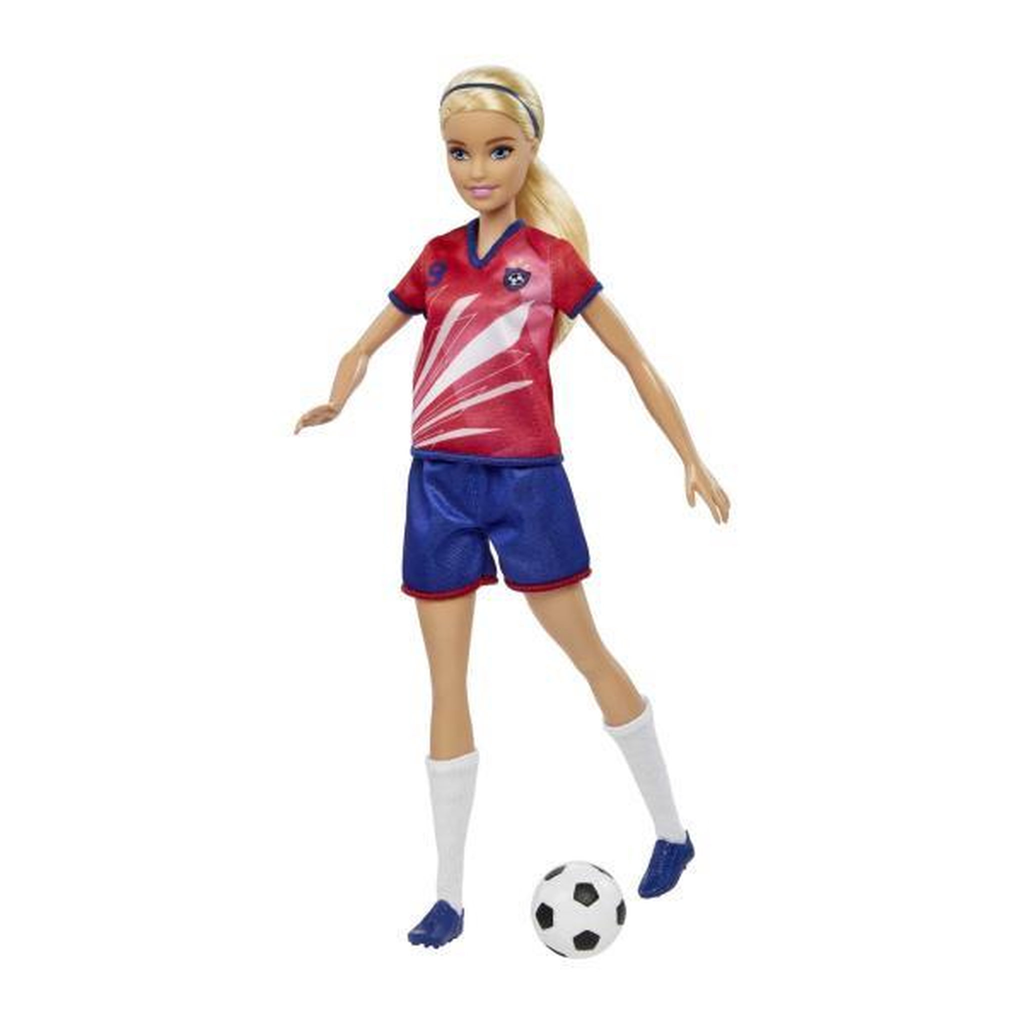 Voir la diapositive 2 : MATTEL Barbie - Barbie Footballeuse - Poupée Mannequin - Des 3 ans