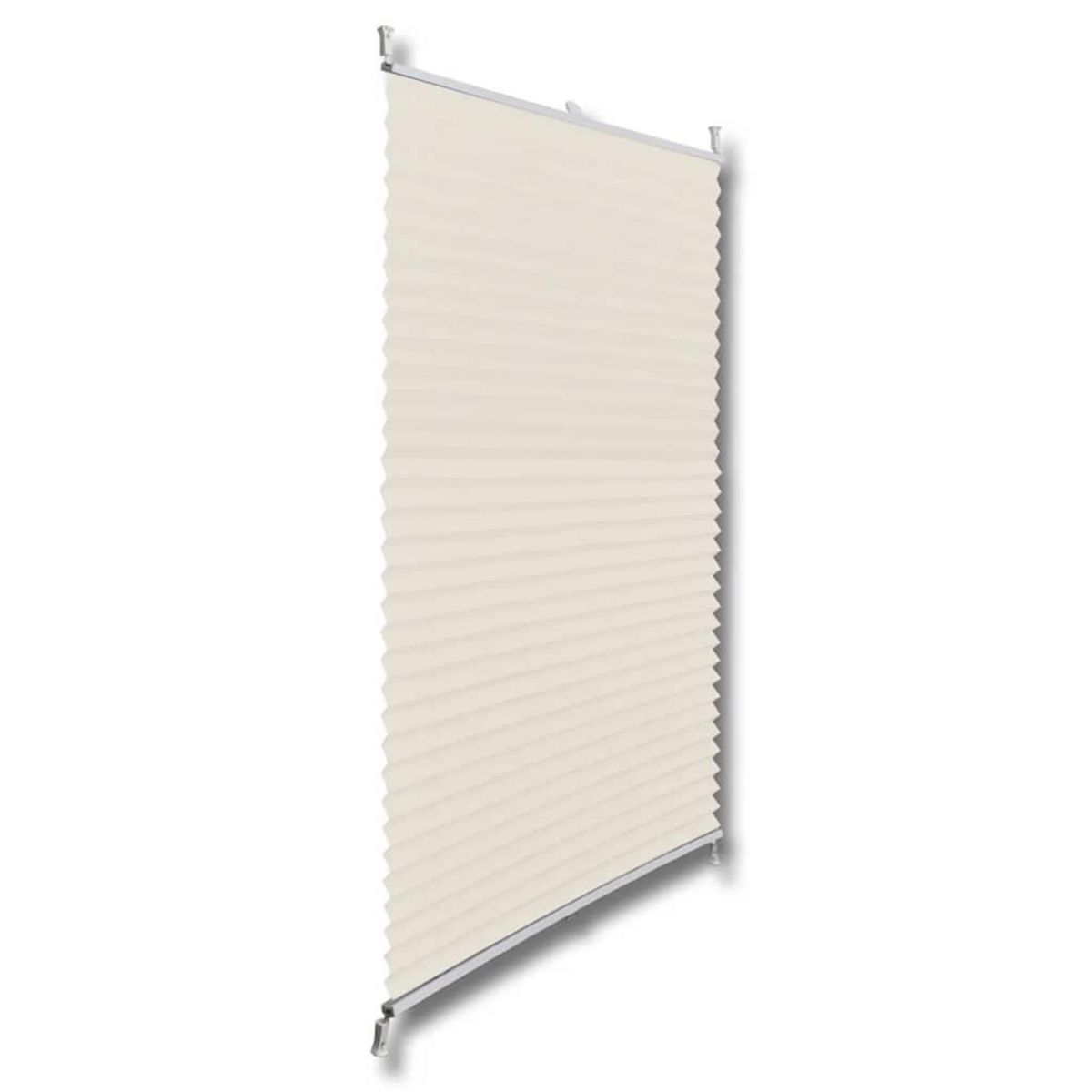 VIDAXL Store plisse 100x200 cm Creme
