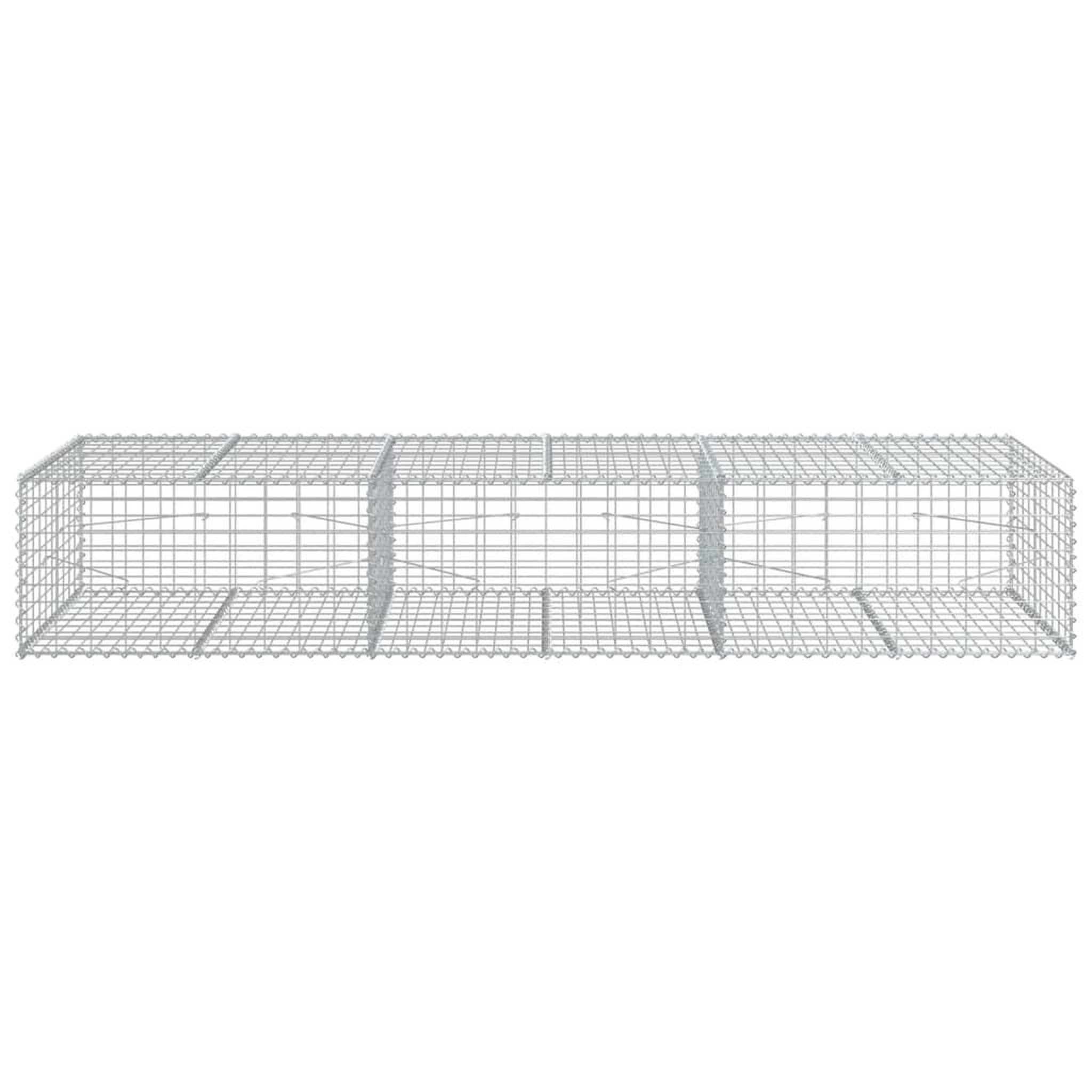 Voir la diapositive 3 : VIDAXL Panier gabion avec couvercle 300x100x50 cm fer galvanise