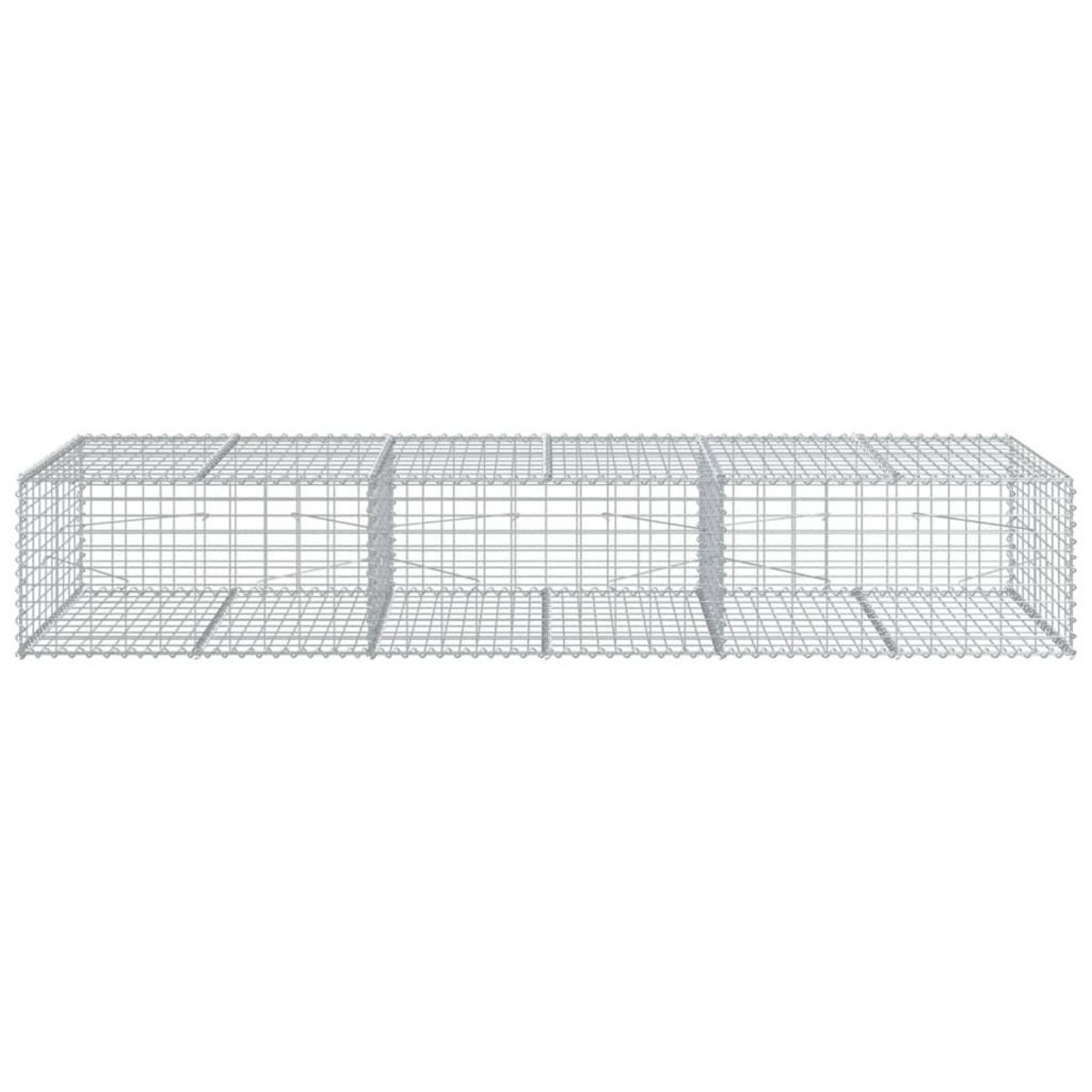 VIDAXL Panier gabion avec couvercle 300x100x50 cm fer galvanise
