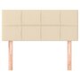 Voir la diapositive 3 : VIDAXL Tete de lit Creme 100x5x78/88 cm Tissu