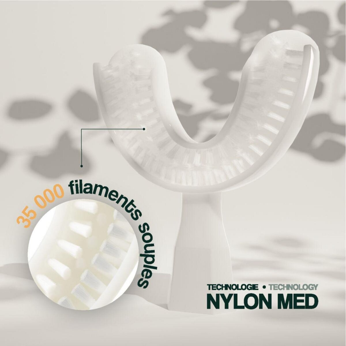 YBRUSH Brosse à dents électrique NylonBlack Premium