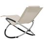Voir la diapositive 4 : VIDAXL Chaise longue pour enfants Acier Creme