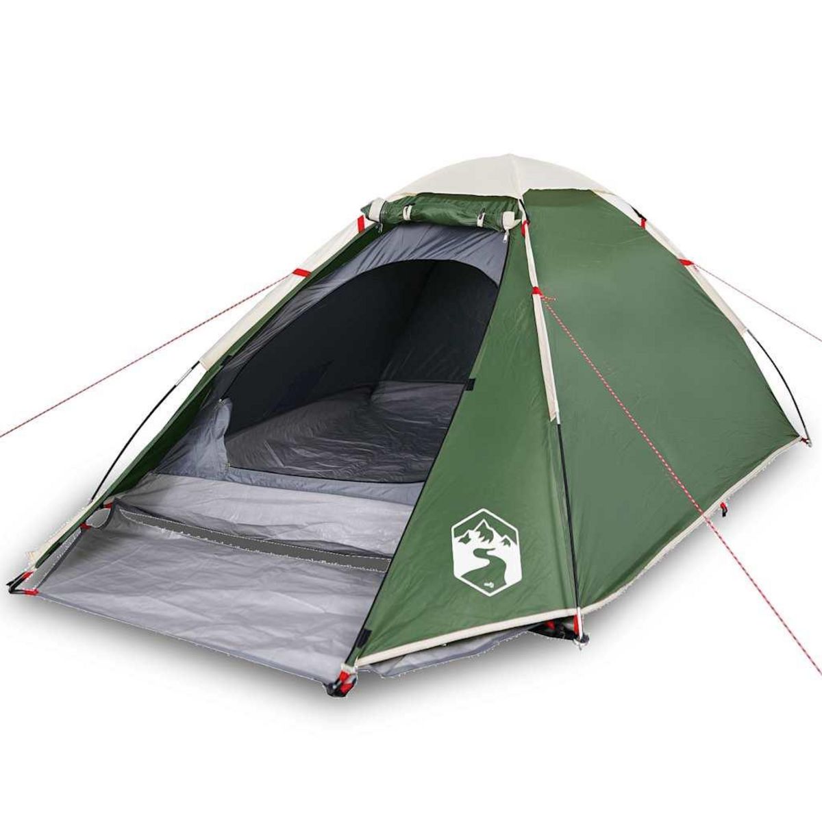 VIDAXL Tente de camping a dome 4 personnes vert impermeable