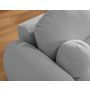 Voir la diapositive 2 : BEST MOBILIER Berenice - canapé d'angle droit 4 places convertible avec coffre en tissu bouclette