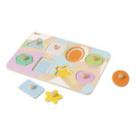 CLASSIC WORLD Classic World Wooden Nipple Puzzle Shapes, 8pcs. 40063