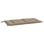 Voir la diapositive 2 : VIDAXL Coussin de banc de jardin taupe 110x50x7 cm tissu oxford