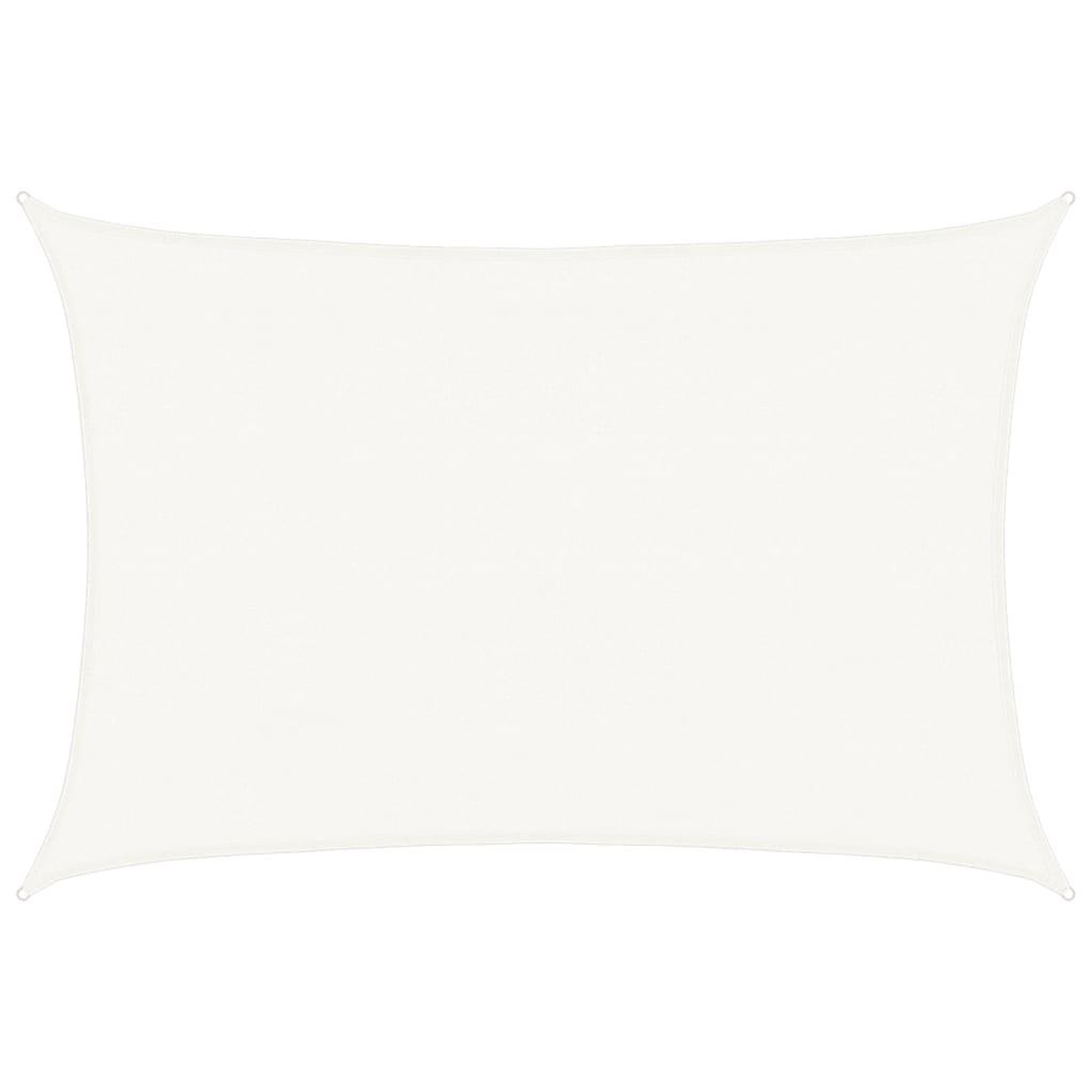 Voir la diapositive 2 : VIDAXL Voile d'ombrage PEHD Rectangulaire 4 x 6 m Blanc