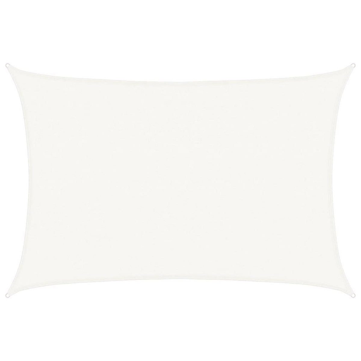 VIDAXL Voile d'ombrage PEHD Rectangulaire 4 x 6 m Blanc