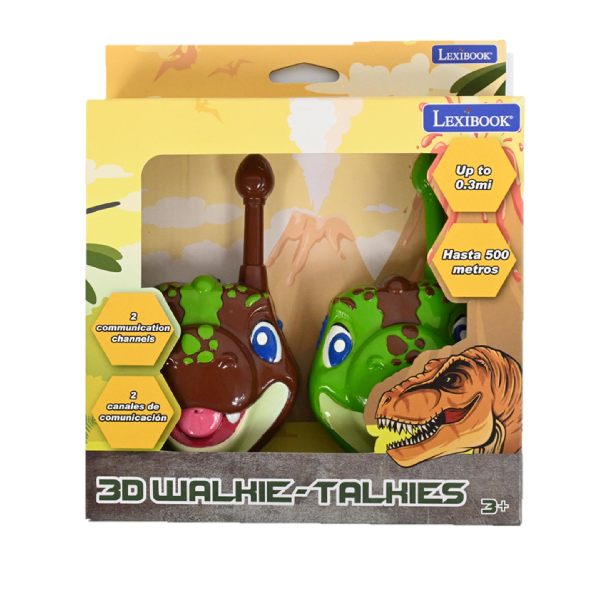 Voir la diapositive 3 : Lexibook Talkies-walkies Dinosaures 3D