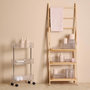 Voir la diapositive 3 : FIVE Desserte 3 Niveaux  Plastor  80cm Transparent