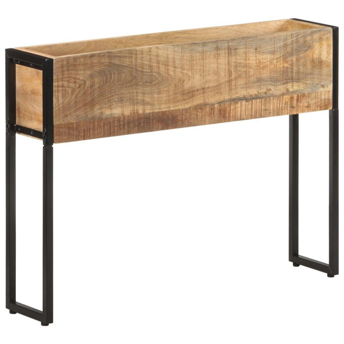 VIDAXL Jardiniere 90x20x68 cm Bois de manguier brut