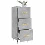 Voir la diapositive 4 : VIDAXL Buffet Gris beton 34,5x34x90 cm Bois d'ingenierie