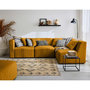 Voir la diapositive 1 : LISA DESIGN Nova - canapé modulable d'angle droit - 5 places - avec pouf d'appoint - en velours