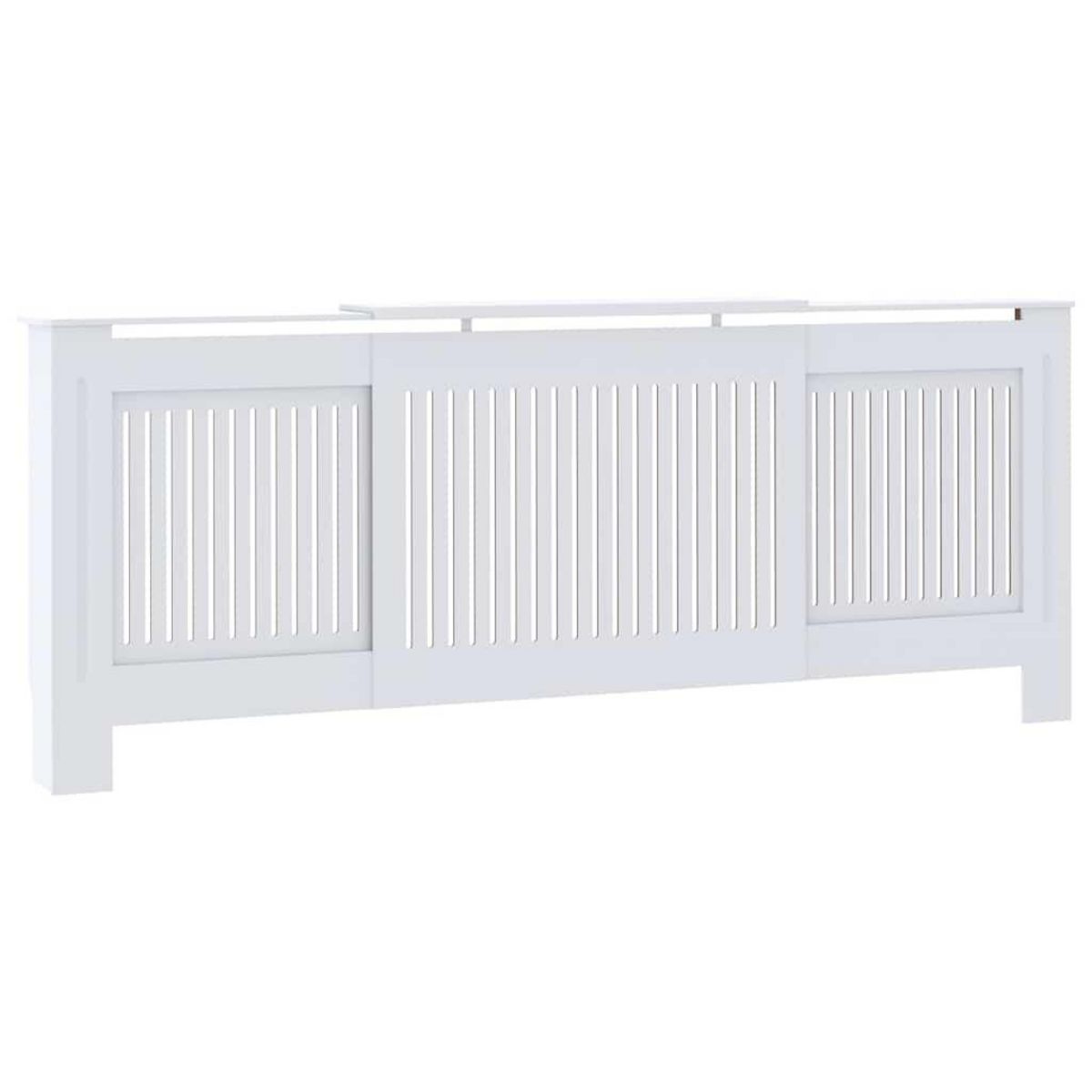 VIDAXL Cache-radiateur MDF Blanc 205 cm