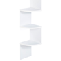 Voir la diapositive 5 : ID MARKET Etagère murale d'angle ISA 5 niveaux blanche
