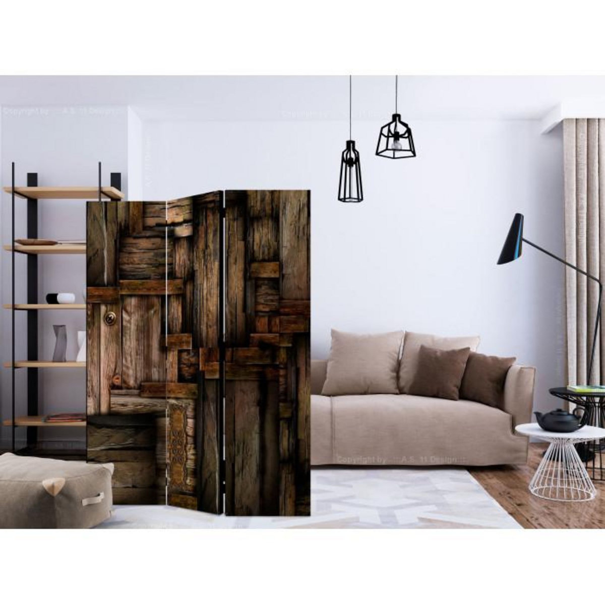 Paris Prix Paravent 3 Volets  Wooden Puzzle  135x172cm