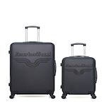 AMERICAN TRAVEL AMERICAN TRAVEL - LOT DE 2 - Valise Grand Format et Valise Cabine CHELSEA. Coloris disponibles : Gris, Bleu, Beige, Noir, Rouge, Rose, Vert