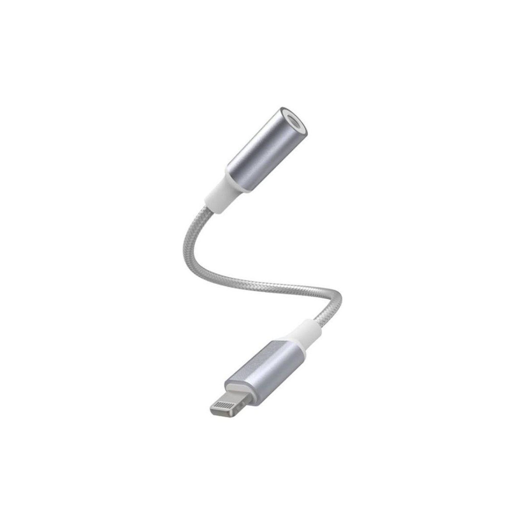 FORCE POWER Adaptateur Jack Lightning MFI/Jack 3.5 M/F Renforcé