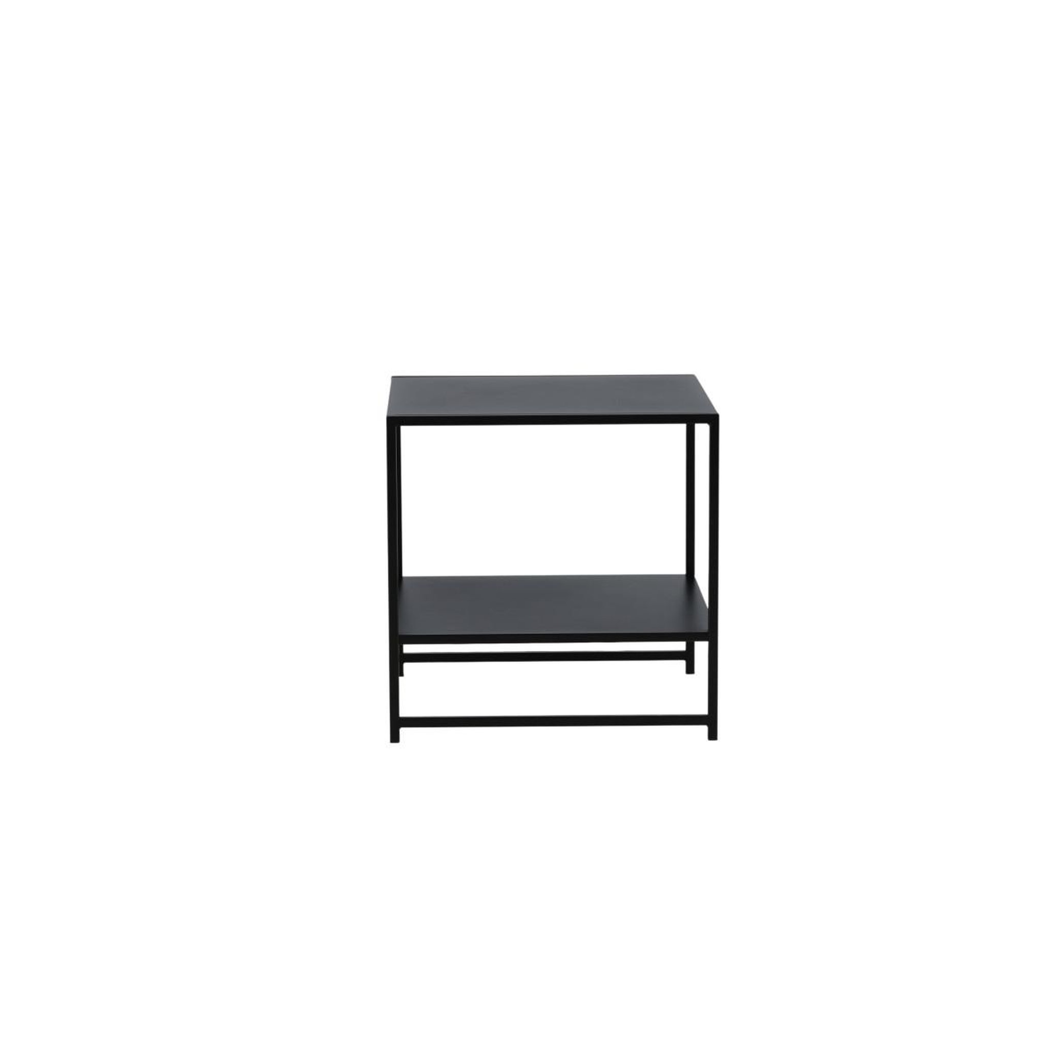 Voir la diapositive 2 : Paris Prix Table d'appoint avec étagère  staal  50cm noir