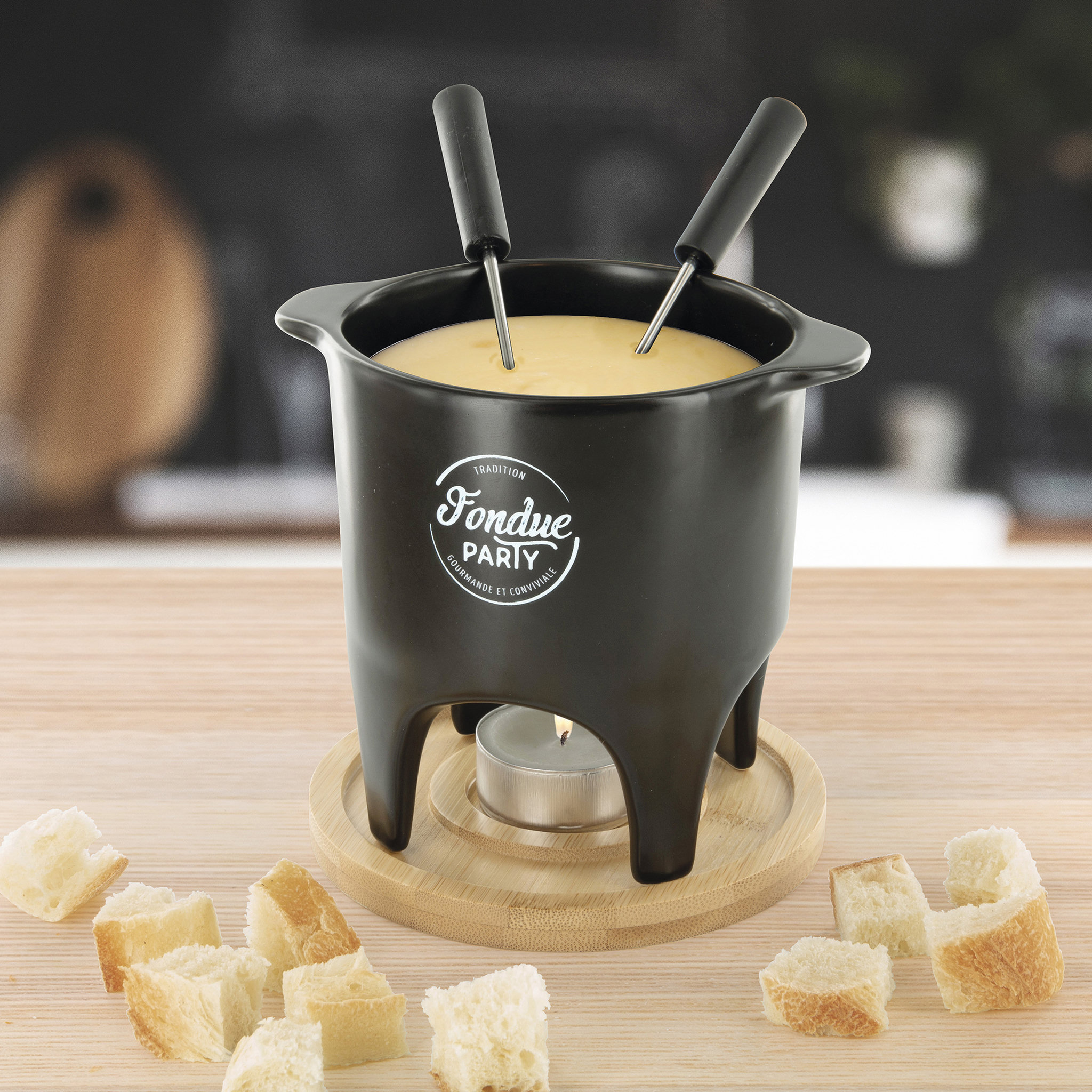 Voir la diapositive 4 : Service à fondue individuelle ou duo