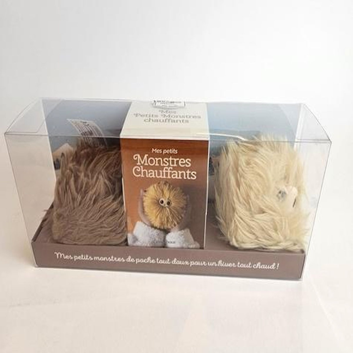 MES PETITS MONSTRES CHAUFFANTS. MES PETITS MONSTRES DE POCHE TOUT DOUX POUR UN HIVER TOUT CHAUD ! AVEC 2 MINI-BOUILLOTTES BRUN ET BEIGE, Marabout