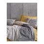 Voir la diapositive 4 : GENERIQUE Parure de lit - 129CTN62591 - 1 housse de couette 220 x 240 cm + 2 taies d'oreiller 60 x 60 cm - 100% coton ranforcé - Gris