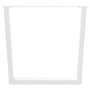 Voir la diapositive 5 : VIDAXL Pieds de table a manger forme de V 3 pcs blanc 80x(72-73,3) cm