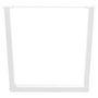 Voir la diapositive 5 : VIDAXL Pieds de table a manger forme de V 3 pcs blanc 80x(72-73,3) cm