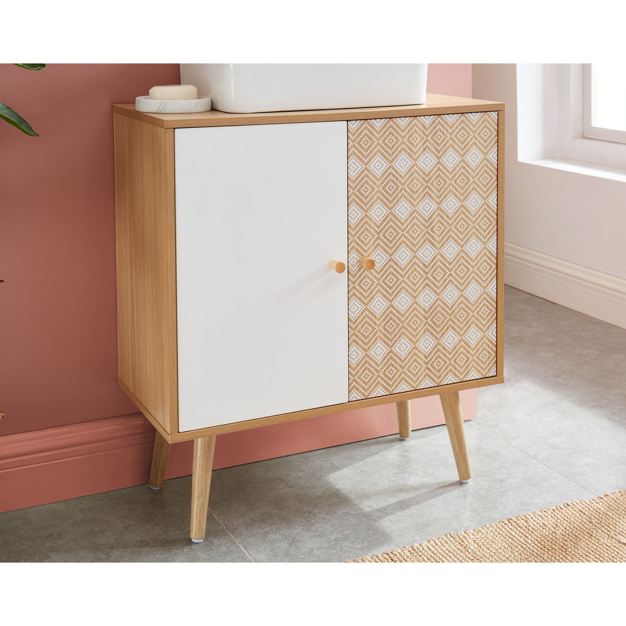 Voir la diapositive 6 : Meuble de salle de bain sous vasque L60cm LUCAS