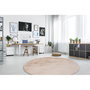 Voir la diapositive 2 : Paris Prix Tapis Rond à Poils Longs  Rabbit  160cm Beige