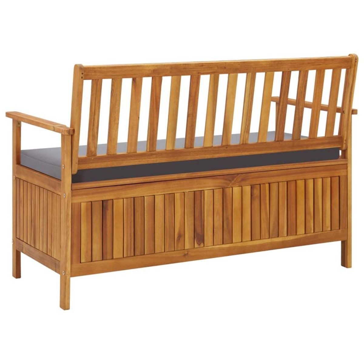 VIDAXL Banc de rangement de jardin 120 cm Bois d'acacia solide